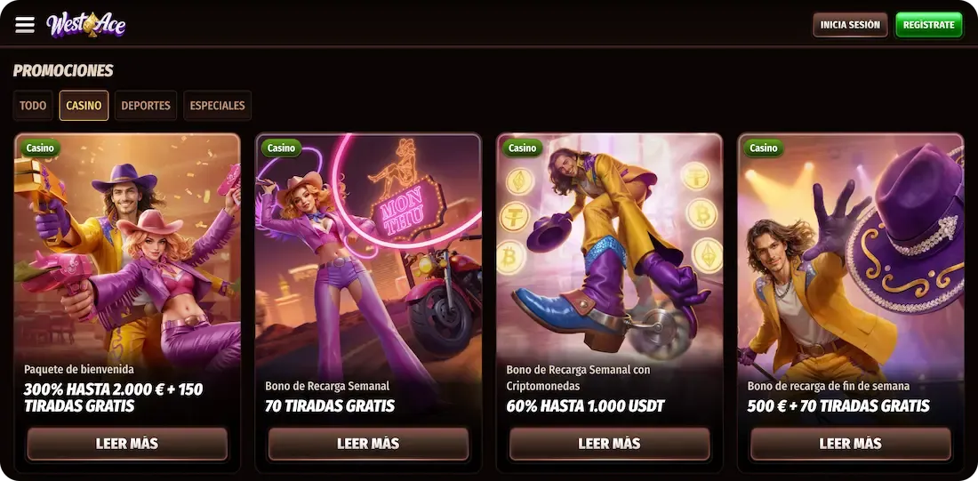 casino bonos del casino westace