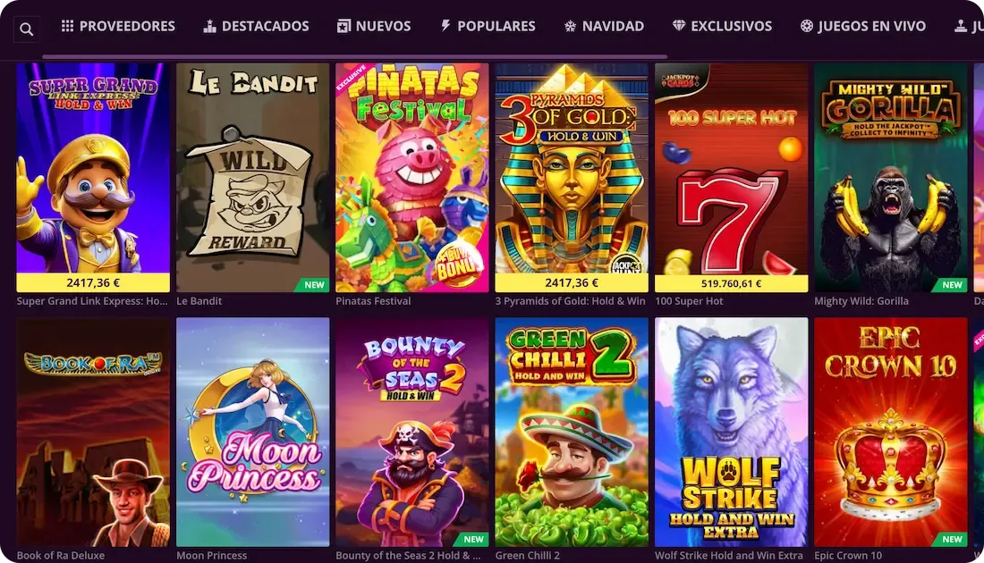 tragamonedas del casino westace